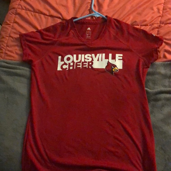 adidas Tops - University of Louisville Cheer shirt